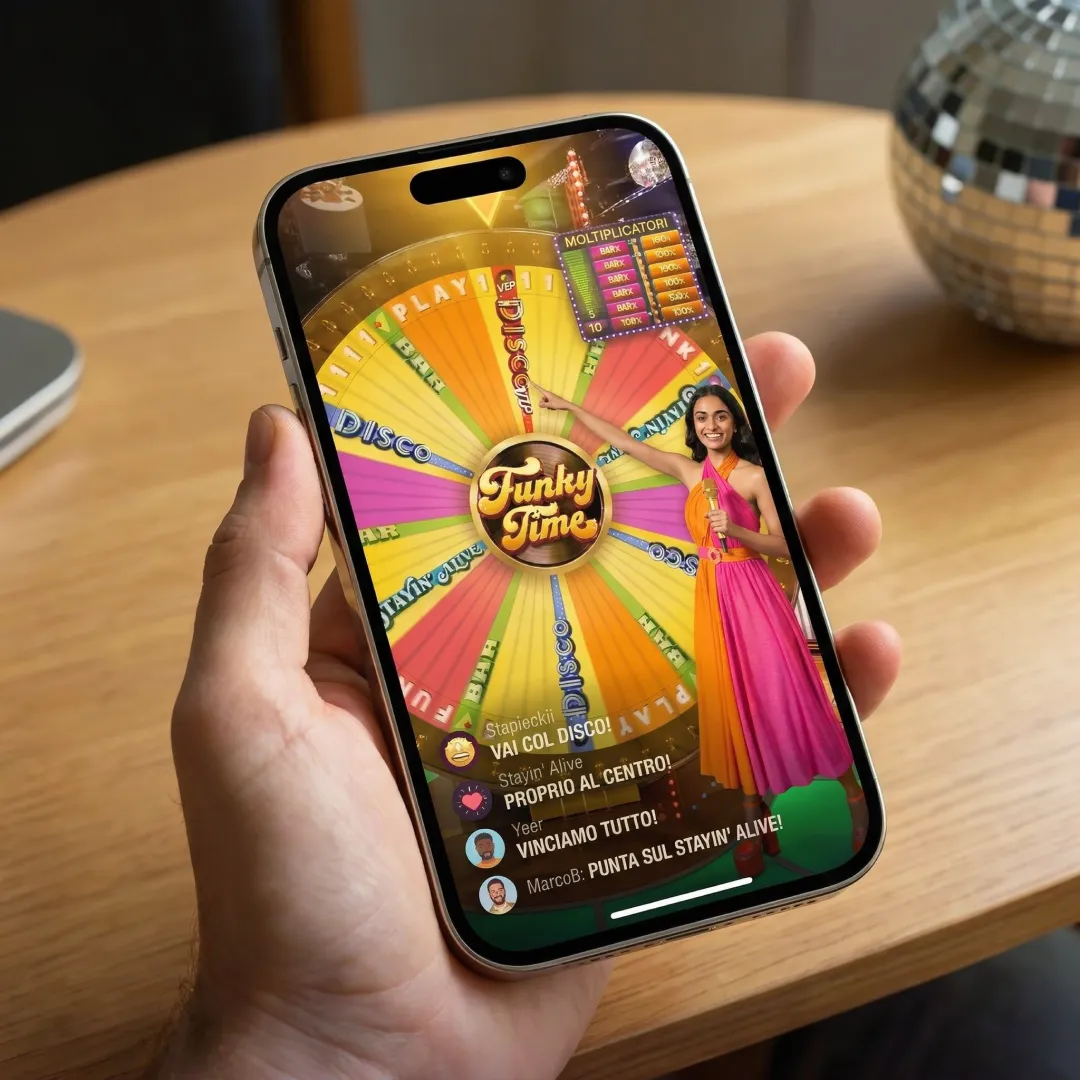 Disco Bonus di Funky Time - disco ball con moltiplicatore 50x