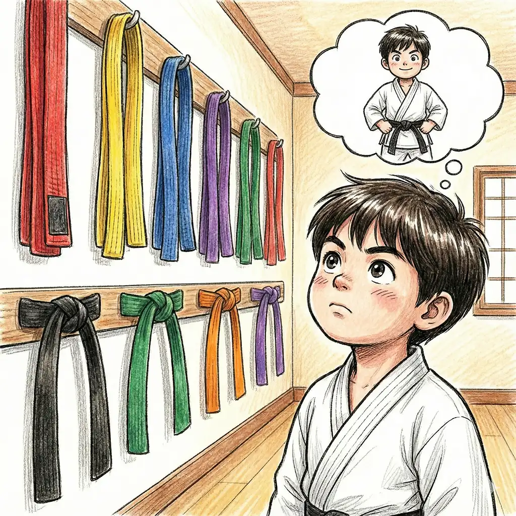 karate belt system kids motivation