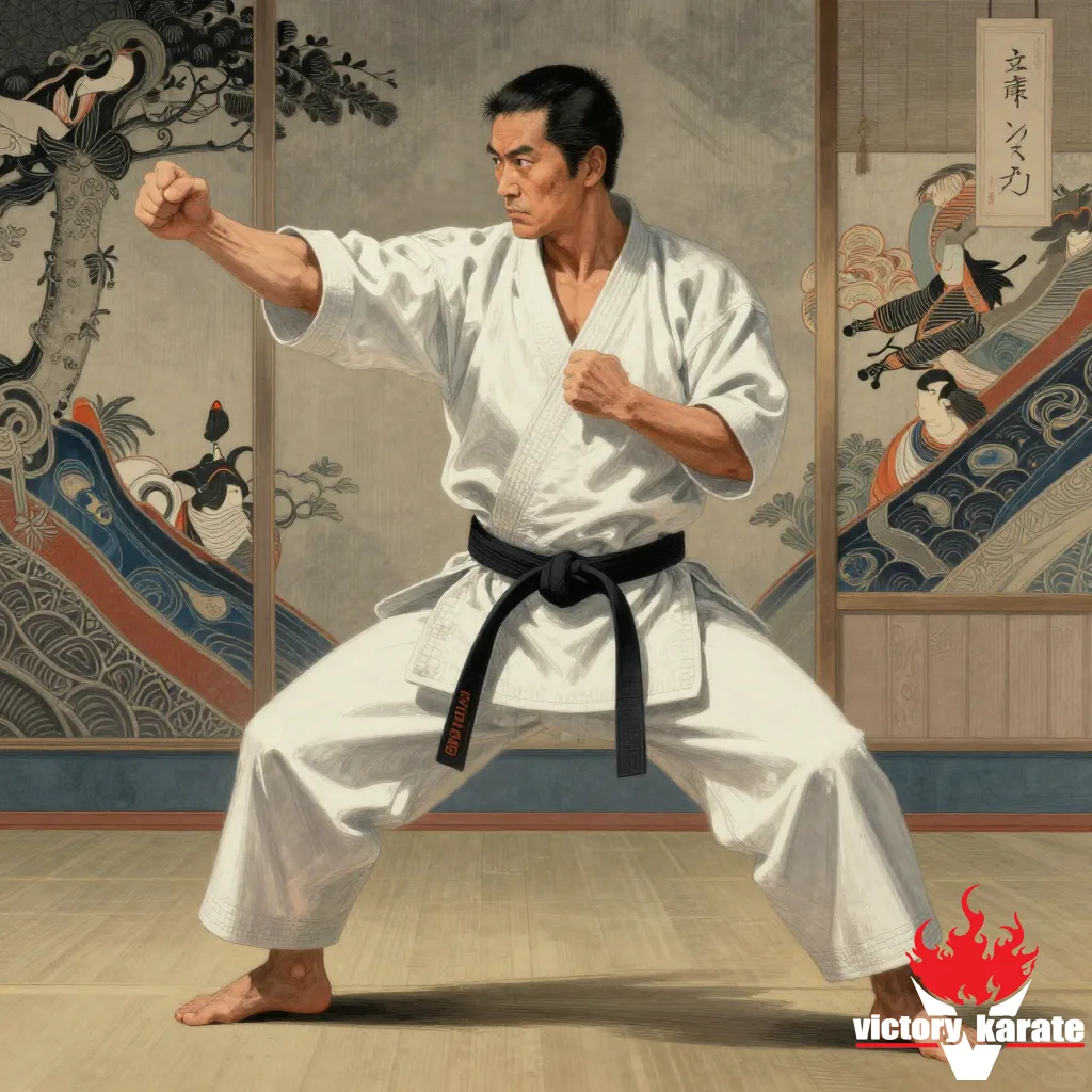 karate hip rotation gyaku zuki