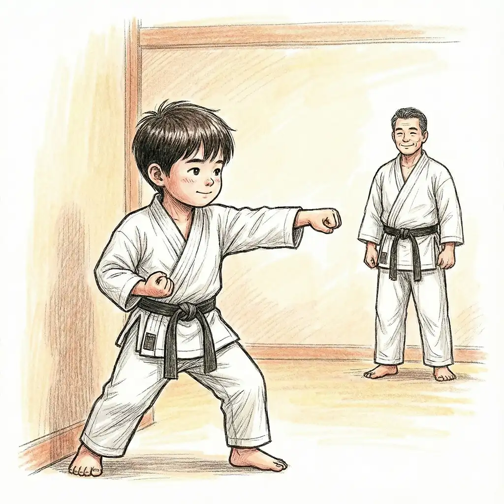 karate individual progress introverted children