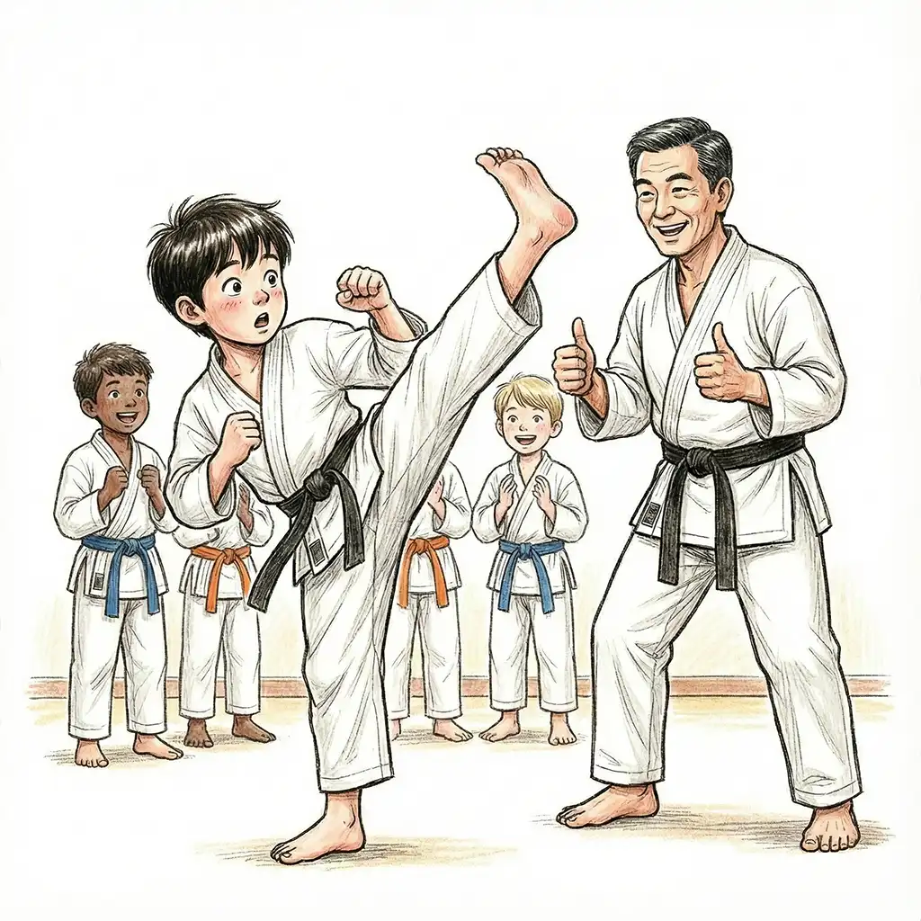 karate physical confidence shy students