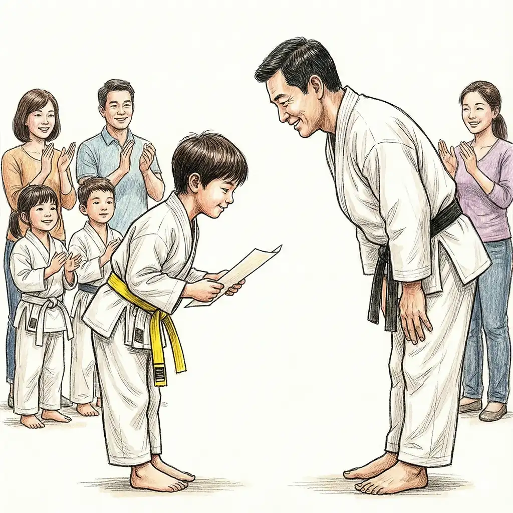 kids karate belt promotion confidence
