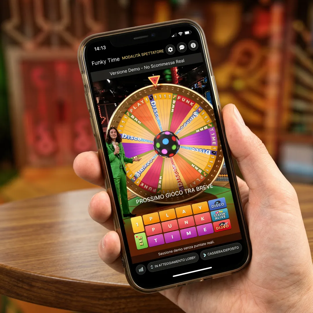 Modalità spettatore Funky Time demo - sessione live senza scommesse