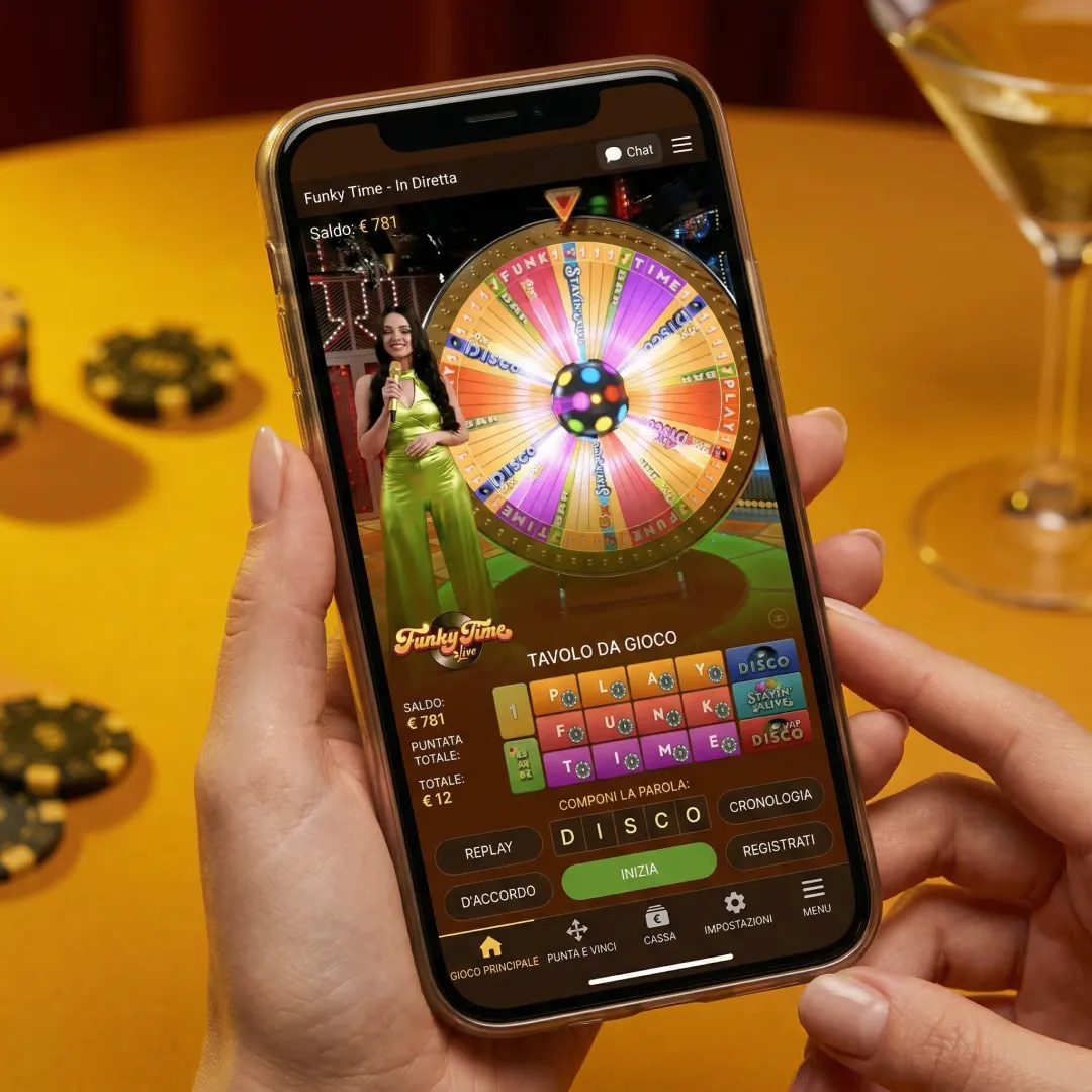 Panoramica dei quattro Funky Time bonus round : Bar, Stayin' Alive, Disco e VIP Disco